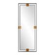Modern European furniture - Metal Free-Floating Framed Mirror - www.oroa.com