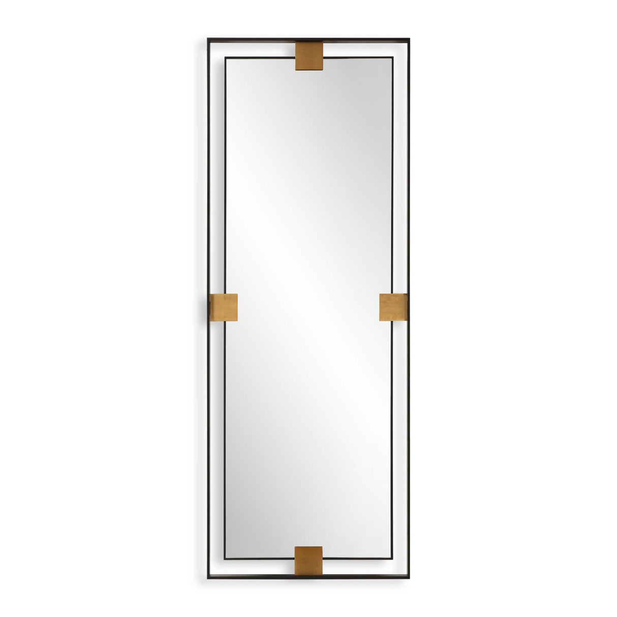 Modern European furniture - Metal Free-Floating Framed Mirror - www.oroa.com