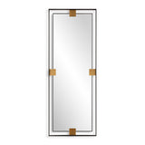 Modern European furniture - Metal Free-Floating Framed Mirror - www.oroa.com