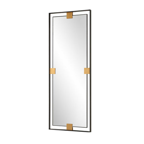 Modern European furniture - Metal Free-Floating Framed Mirror - www.oroa.com