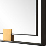 Modern European furniture - Metal Free-Floating Framed Mirror - www.oroa.com