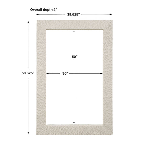 Modern European furniture - Cream Man-Made Stone Mirror - www.oroa.com