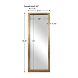 Modern European furniture - Antique Gold Wooden Mirror - www.oroa.com