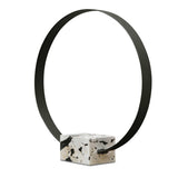 Modern European furniture - Black Circular Metal Sculpture - www.oroa.com