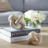 Natural Intertwined Indoor/Outdoor Sculptures (2) | Uttermost Limestone Link - www.oroa.com
