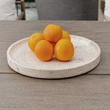 Modern European furniture - Travertine Round Indoor/Outdoor Tray - www.oroa.com