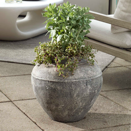 Modern European furniture - Rustic Concrete Indoor/Outdoor Planter - www.oroa.com