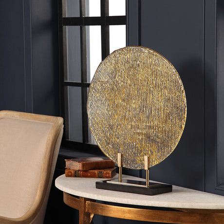 Modern European furniture - Round Rippled Art Glass Charger - www.oroa.com