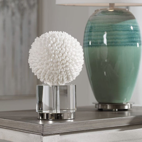 White Seashell Look Sculpture | Uttermost Cascara - www.oroa.com