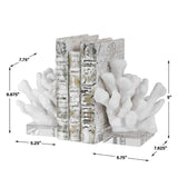 White Coral Inspired Bookends (2) | Uttermost Charbel - www.oroa.com