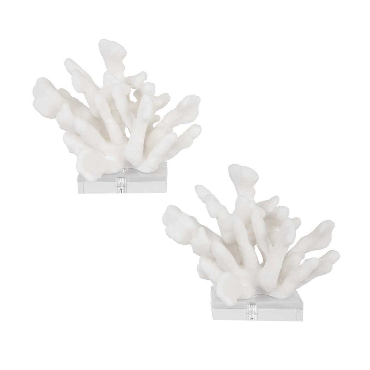 White Coral Inspired Bookends (2) | Uttermost Charbel - www.oroa.com