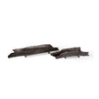 Black Aluminum Organic-Shaped Trays (2) | Uttermost Caryn - www.oroa.com