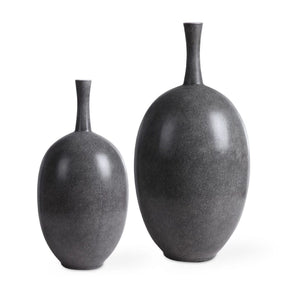 Marbled Black Ceramic Vases (2) | Uttermost Riordan - www.oroa.com