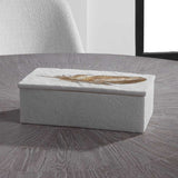 White Stone Look Decorative Box | Uttermost Nephele - www.oroa.com