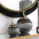 Iridescent Blue-Gray Glass Bottles (2) | Uttermost Cessair -  www.oroa.com