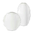 Modern European furniture - White Ceramic Indoor/Outdoor Vases (2) - www.oroa.com