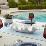 Ceramic Curve-Edged Indoor/Outdoor Bowl | Uttermost Ruffled Feathers