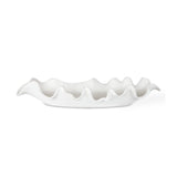 Ceramic Curve-Edged Indoor/Outdoor Bowl | Uttermost Ruffled Feathers