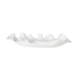 Ceramic Curve-Edged Indoor/Outdoor Bowl | Uttermost Ruffled Feathers
