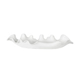 Ceramic Curve-Edged Indoor/Outdoor Bowl | Uttermost Ruffled Feathers