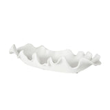 Ceramic Curve-Edged Indoor/Outdoor Bowl | Uttermost Ruffled Feathers