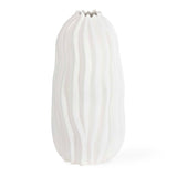 Modern European furniture - Wavy-Fluted Ceramic Indoor/Outdoor Vase - www.oroa.com