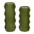 Modern European furniture - Green Ceramic Indoor/Outdoor Vases (2) - www.oroa.com