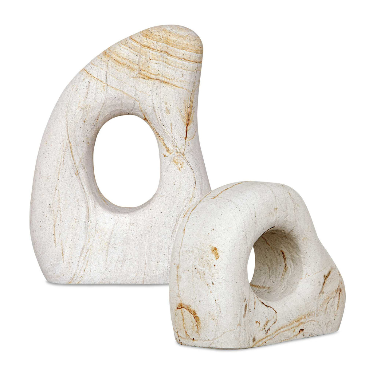 Modern European furniture - Carved Stone Indoor/Outdoor Sculptures (2) - www.oroa.com