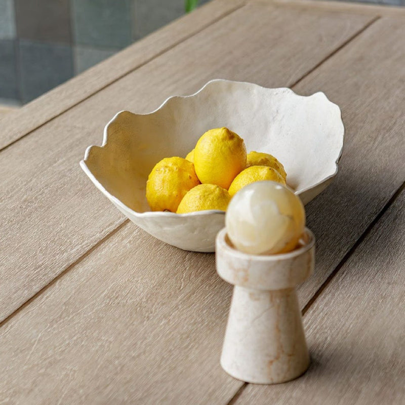 Modern European furniture - Cast Aluminum Indoor/Outdoor Bowl - www.oroa.com