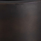Modern European furniture - Bronze Cylindrical Indoor/Outdoor Planters (2) - www.oroa.com