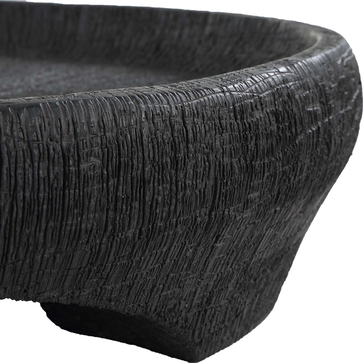 Modern European furniture - Black Textured Indoor/Outdoor Bowl - www.oroa.com