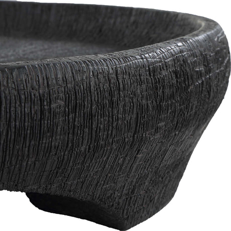 Modern European furniture - Black Textured Indoor/Outdoor Bowl - www.oroa.com
