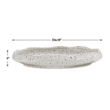 Pitted Earthenware Indoor/Outdoor Bowl | Uttermost Stardust Ripple