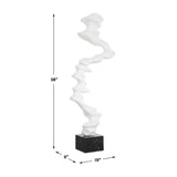 Modern European furniture - White Abstract Indoor/Outdoor Sculpture - www.oroa.com