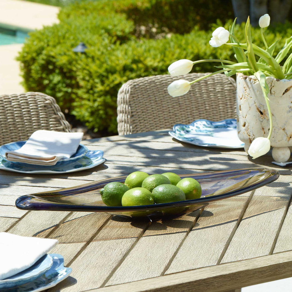 Modern European furniture - Indoor/Outdoor Glass Bowl - www.oroa.com