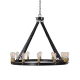 Round Bronze 12-Light Chandelier | Uttermost Marlow