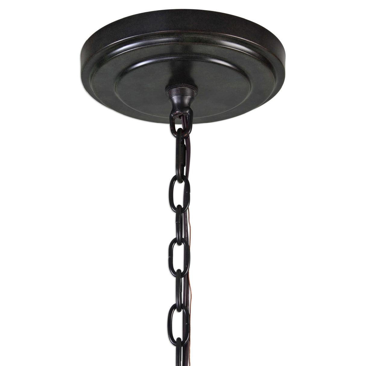 Round Bronze 12-Light Chandelier | Uttermost Marlow
