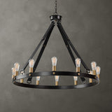Round Bronze 12-Light Chandelier | Uttermost Marlow