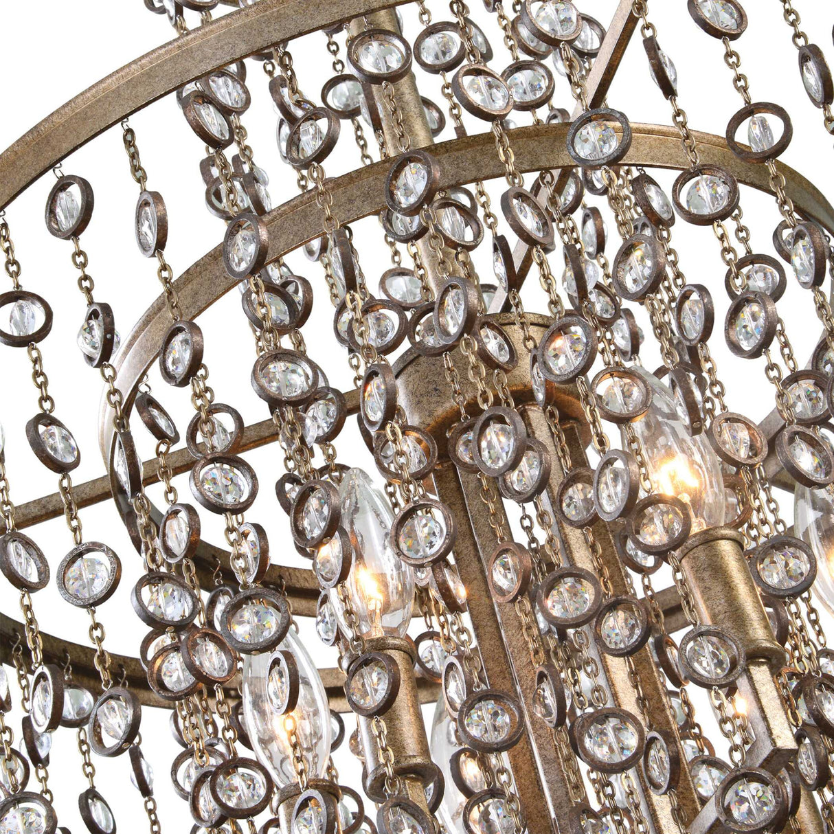Crystal Cascade 6-Light Chandelier | Uttermost Valka