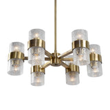 Glass Cylinders 12-Light Chandelier | Uttermost Marinot