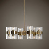 Glass Cylinders 12-Light Chandelier | Uttermost Marinot