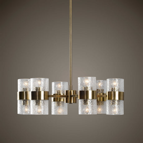 Glass Cylinders 12-Light Chandelier | Uttermost Marinot