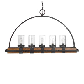 Seeded Glass 5-Light Island Lamp | Uttermost Atwood - www.oroa.com