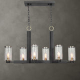 Black Framed 6-Light Island Lamp | Uttermost Jarsdel