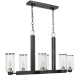Black Framed 6-Light Island Lamp | Uttermost Jarsdel