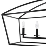 Bronze 6-Light Linear Chandelier | Uttermost Clayton