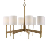 White Linen 8-Light Chandelier | Uttermost Lautoka