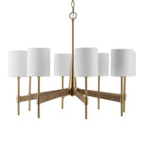 White Linen 8-Light Chandelier | Uttermost Lautoka