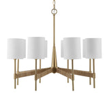 White Linen 8-Light Chandelier | Uttermost Lautoka