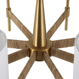 White Linen 8-Light Chandelier | Uttermost Lautoka
